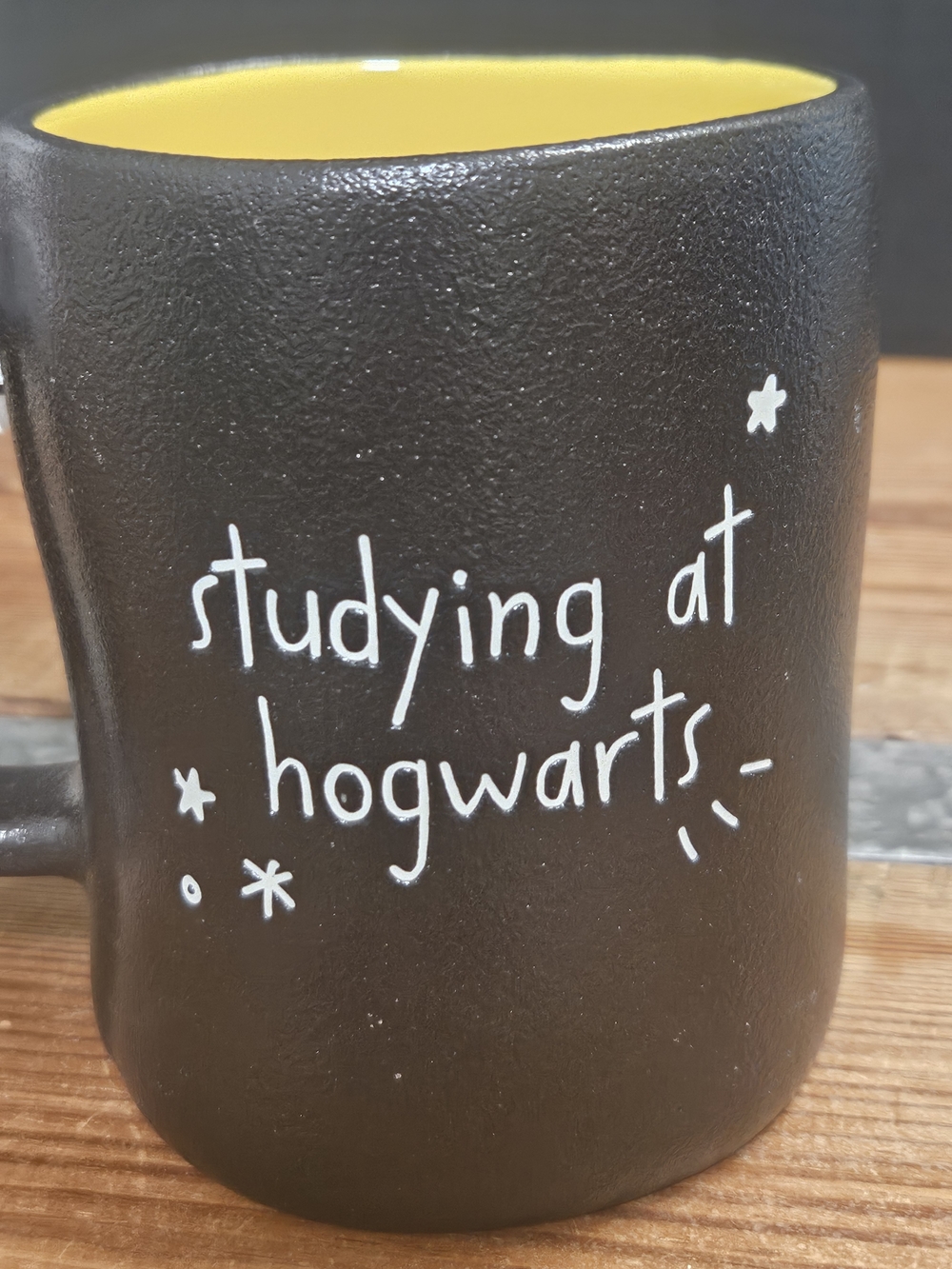 Rae Dunn / Harry Potter Black & Yellow Ceramic Mug - Picture 4 of 7